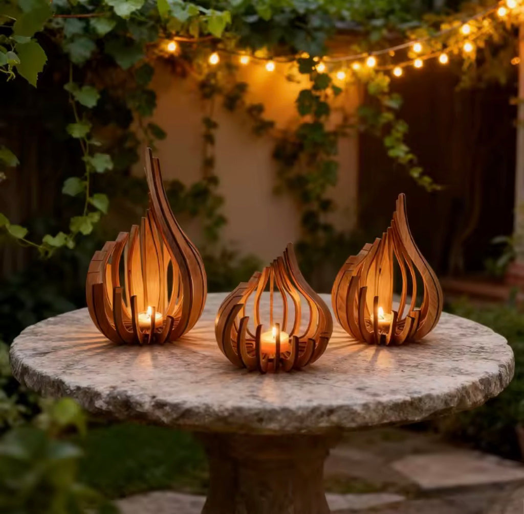 THE AUREN

Sculptural Wooden Candle Holder