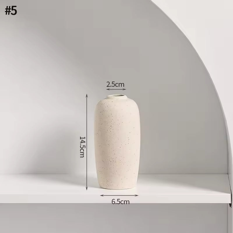 Minimalist Nordic Ceramic Vase | Modern Decorative Flower Vase for Home Décor