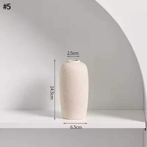 Minimalist Nordic Ceramic Vase | Modern Decorative Flower Vase for Home Décor