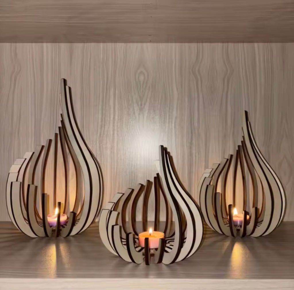THE AUREN

Sculptural Wooden Candle Holder